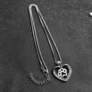 Auenhandel heie Liebe Pfirsich Herz Halskette weibliche Mode kreative Liebe Hund Klaue hohle Diamant Anhnger Halskette Zubehrpicture15