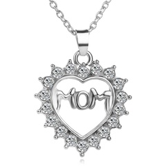 New fashion love diamond MOM mother's day gift necklace wholesale