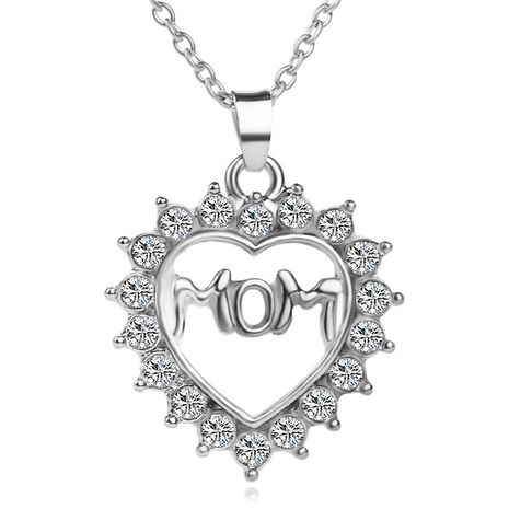 New fashion love diamond MOM mother's day gift necklace wholesale's discount tags