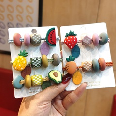 New fashion fruit color cute bold cheap scrunchies wholesale