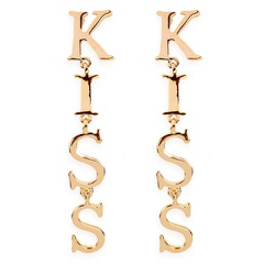 New fashion English alphabet KISS earrings wholesale