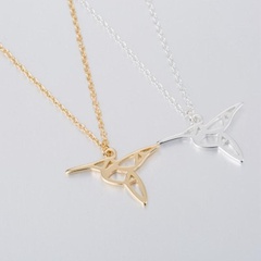 Cute Hollow Bird Necklace Eco-Plating Gold Silver Woodpecker Pendant Necklace