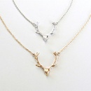 Simple Antler Necklace Christmas Elk Reindeer Pendant Necklace Female Clavicle Chain Fawn Antler Necklace Wholesalepicture39