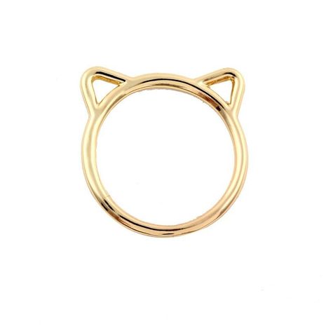 New Fashion Cat Shape Ring Ring Alloy Plating Cat Ring Wholesale's discount tags