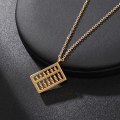 New Fashion Abacus Necklace Stainless Steel Pendant Wholesale