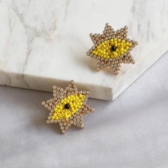New Exaggerated Star Eyes Rhinestone Diamond Earrings Wholesale