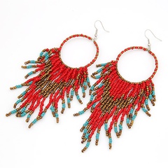 New fashion bohemian style beaded tassel earrings wholesale Yiwu
