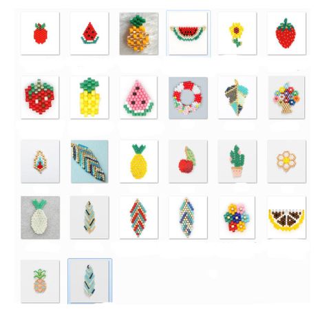 New fashion Miyuki Mizhu hand-woven fruit plant accessories wholesale's discount tags