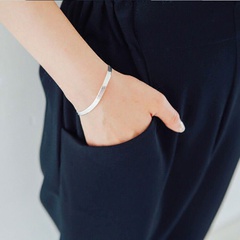 New fashion blade bracelet simple imitation s925 silver flat snake blade bracelet yiwu nihaojewelry wholesale