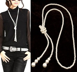 Ausgezeichnete perle einfache super lange halskette Yiwu nihaojewelry großhandel