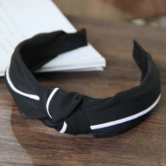 Korean new simple stitching knotted twisted wide-brimmed hair band yiwu nihaojewelry wholesale