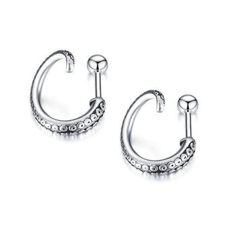 New fashion classic retro stainless steel octopus tentacles earrings punk style earrings wholesale's discount tags