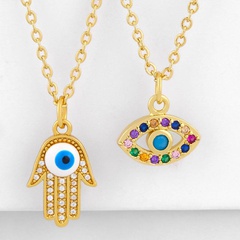 New Fashion Fatima Hand Necklace Devil Eye Necklace Wholesale