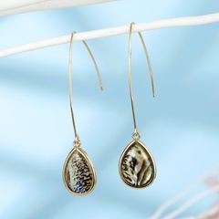 Korean new fashion shell water drop earrings wholesale