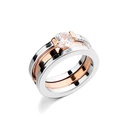 Nueva moda anillo de acero inoxidable anillo doble anillo de acero de titanio desmontable joyera al por mayorpicture7