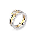 Nueva moda anillo de acero inoxidable anillo doble anillo de acero de titanio desmontable joyera al por mayorpicture11