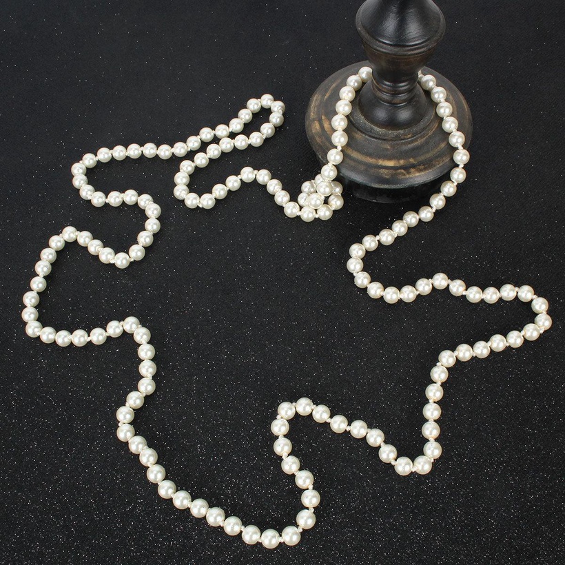 Bijoux Fantaisie Colliers | Croixfrontire Perle Long Collier Europen Et Amricain De Mode De Femmes Multicouche Perle Collier F4470 - ZL53628