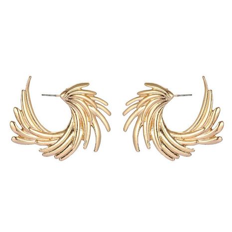 New fashion alloy earrings simple style wing earrings geometric irregular earrings's discount tags