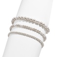 Korean new fashion steel wire bracelet stretch line bracelet multilayer pearl rhinestone bracelet wholesalepicture9