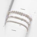 Korean new fashion steel wire bracelet stretch line bracelet multilayer pearl rhinestone bracelet wholesalepicture7
