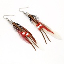 Korean fashion beaded feather earrings nihaojewelry wholesalepicture6