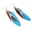 Korean fashion beaded feather earrings nihaojewelry wholesalepicture8
