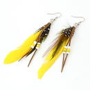 Korean fashion beaded feather earrings nihaojewelry wholesalepicture13