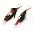 Korean fashion beaded feather earrings nihaojewelry wholesalepicture17