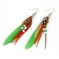 Korean fashion beaded feather earrings nihaojewelry wholesalepicture22