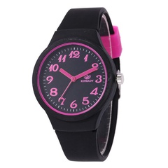 Fashion color silicone sports watch multicolor jelly color student watch Korean children's watch wholesale