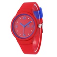Korean fashion student watch sweet stitching color silicone band watch point drill color stitching color watch wholesalepicture7