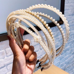 New fashion beaded fine-edged pearl cheap headband wholesale