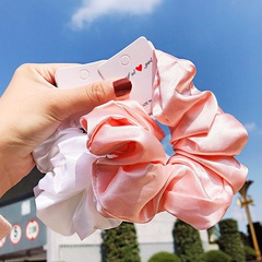 New solid color silk satin fashion simple cheap scrunchies wholesale