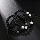 New fashion 8mm natural energy stone bracelet zircon diamond ball elastic bracelet bracelet setpicture13