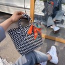 Nueva bolsa tejida de moda bolsa de compras bolsa bolsa femenina cesta de verduras bolso simple bolsa de paja hecha a mano de gran capacidadpicture24