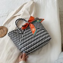 Nueva bolsa tejida de moda bolsa de compras bolsa bolsa femenina cesta de verduras bolso simple bolsa de paja hecha a mano de gran capacidadpicture26