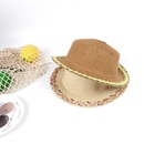 Children adult hat sunscreen beach hat straw hat sun hatpicture19