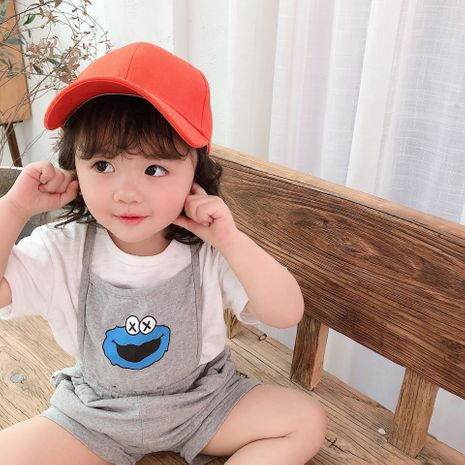 New hat solid color light board Korean wild baseball cap men and women baby outdoor sun hat NHTQ206905's discount tags