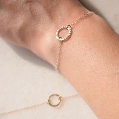Fashion hollow round bracelet simple jewelry romantic Valentine's Day gift stainless steel bracelet wholesale yiwu nihaojewelry