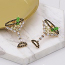 The new simple wine glass full diamond earrings wild diamond earrings wholesalepicture11