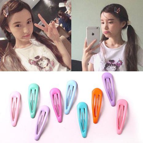 Korean new color drop-shaped oil drop cheap hairpin wholesale's discount tags