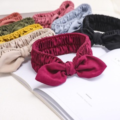 Korean new product bowknot solid color simple cheap headband wholesale