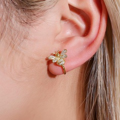 New Fashion Diamond Insect Ear Bone Clip Female Cute Little Bee Ear Clip Wholesale
