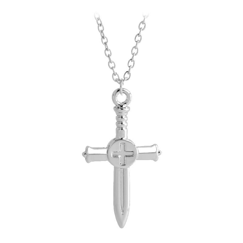 Wholesale new fashion cross sword pendant necklace wholesale - Nihaojewelry