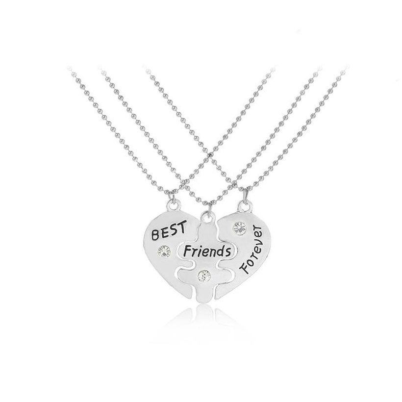 Fashion jewelry good friend love diamond best friends forever stitching ...