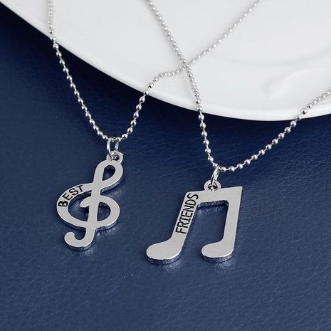 Necklace Best Friends Music Symbol Pendant Necklace Female Clavicle Chain yiwu nihaojewelry Wholesale's discount tags