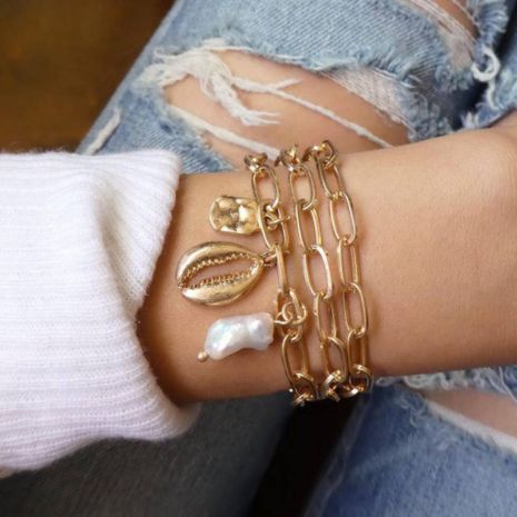nouveau bracelet shell set fashion chaîne exagérée bracelet shell shell perle pour les femmes's discount tags