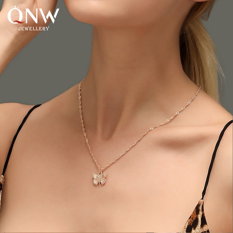vente chaude bijoux petit collier papillon frais tempérament collier simple nihaojewelry gros's discount tags