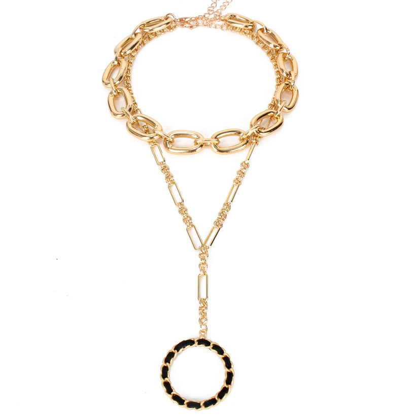 Bijoux Fantaisie Colliers | Collier De Mode Pendentif Rond Monocouche Boule Ronde Clavicule Collier Bijoux Nihaojewelry Gros - YS43314