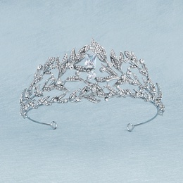 corona retro barroco reina lujo circn diamante conjunto tocado novia boda joyera vestido corona nihaojewely al por mayorpicture12